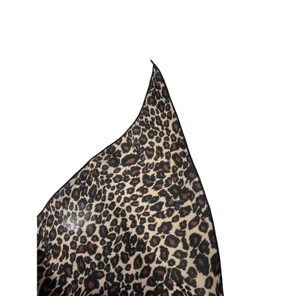 AJ Tropics Shawl Cheetah Print Sheer Scarf Lightweight Multi Use Swim Cover Up - Picture 3 of 4